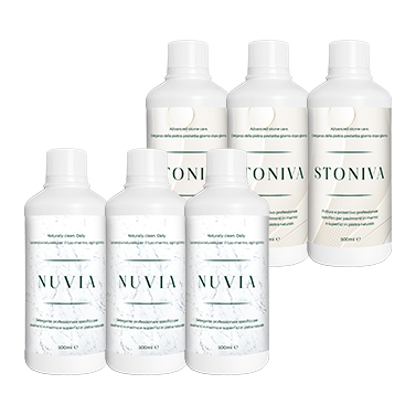 NUVIA 3 Flaconi da 500 ml + STONIVA 3 Flaconi da 500ml